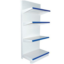 High Quality peg board supermarket shelves, three sided gondola shelving, modern glass shelves